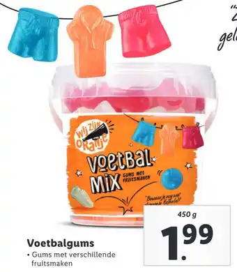 Lidl Voetbalgums 450g aanbieding