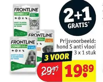 Kruidvat Frontline Hond S Anti Vlooi aanbieding