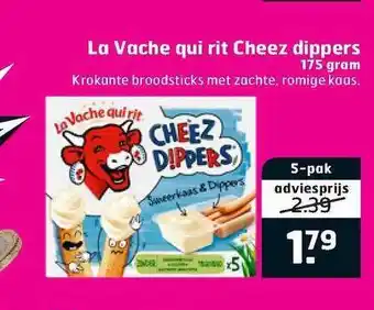 Trekpleister La Vache Qui Rit Cheeze Dippers 175 Gram aanbieding