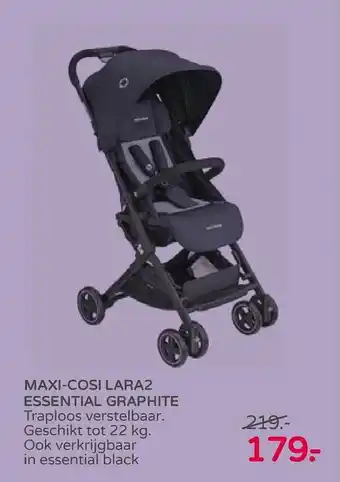 Prenatal Maxi-Cosi Lara2 Essential Graphite Buggy aanbieding