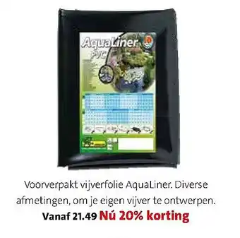 Intratuin Voorverpakt vijverfolie Aqualiner aanbieding