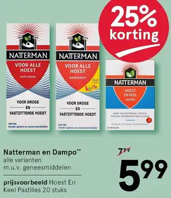 Etos Natterman en Dampo aanbieding