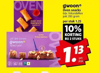 Boni Gwoonº Oven Snacks 10% Korting Bij 2 Stuks aanbieding