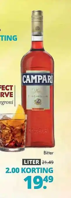 Mitra Campari Bitter 2.00 Korting aanbieding