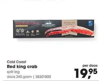 HANOS Cold Coast Red King Crab 240g aanbieding