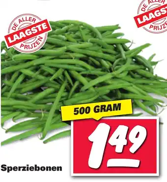 Nettorama Sperziebonen 500g aanbieding