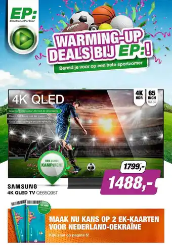 EP Samsung 4K QLED TV QE65Q95T aanbieding