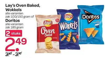 Spar Lay's Oven Baked, Wokkels Of Doritos aanbieding