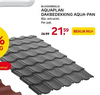 Praxis Aquaplan dabedekking aqua-pan aanbieding