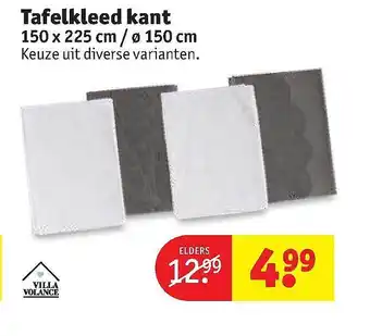 Kruidvat Tafelkleed Kant 150cm aanbieding