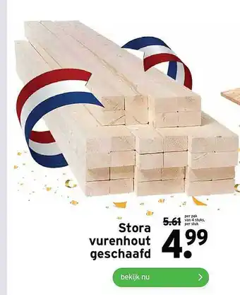 GAMMA Stora Vurenhout Geschaafd aanbieding