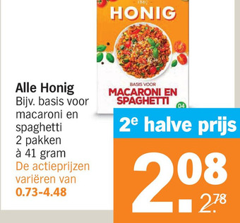 Albert Heijn Alle Honig aanbieding