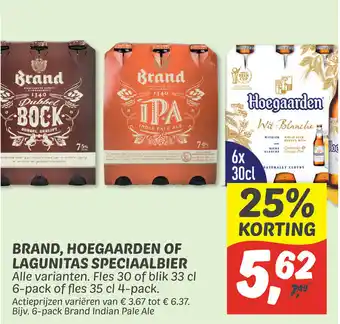 Dekamarkt Brand, hoegaarden of lagunitas speciaalbier aanbieding