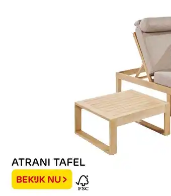 Praxis Atrani tafel aanbieding