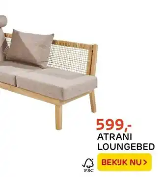 Praxis Tuincentrum Atrani loungebed aanbieding