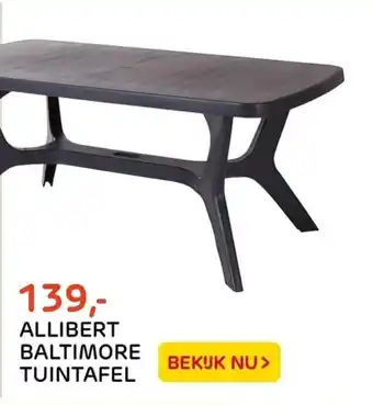 Praxis Tuincentrum Allibert baltimore tuintafel aanbieding
