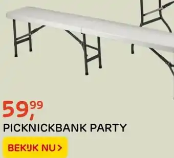 Praxis Tuincentrum Picknickbank party aanbieding