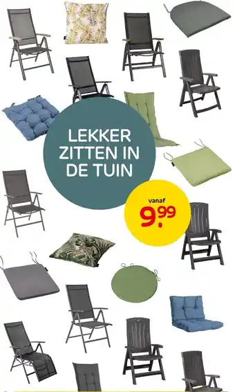 Praxis Tuincentrum Lekker zitten in de tuin aanbieding