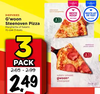Vomar Voordeelmarkt G'woon Steenoven Pizza aanbieding