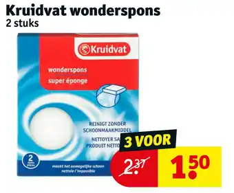 Kruidvat Kruidvat wonderspons aanbieding