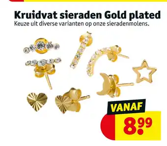 Kruidvat Kruidvat sieraden Gold plated aanbieding