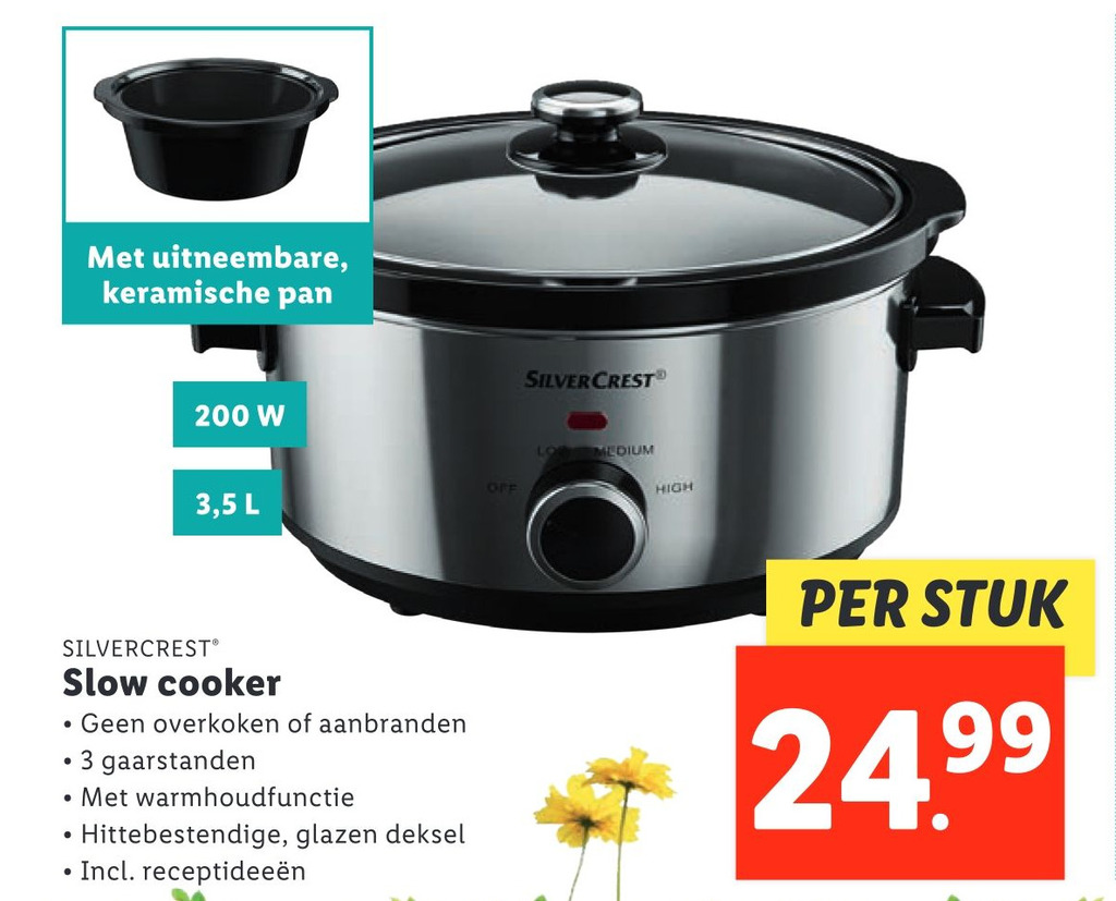 SILVERCREST Slow cooker aanbieding bij Lidl