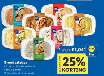 Lidl Broodsalades aanbieding