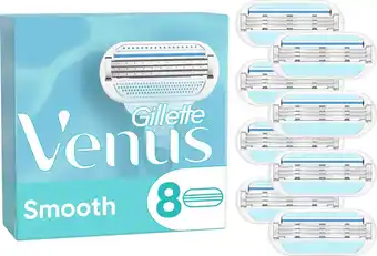 Bol.com Gillette Venus Smooth Scheermesjes Voor Vrouwen - 8 Navulmesjes aanbieding