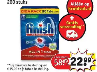 Kruidvat Finish Powerball aanbieding