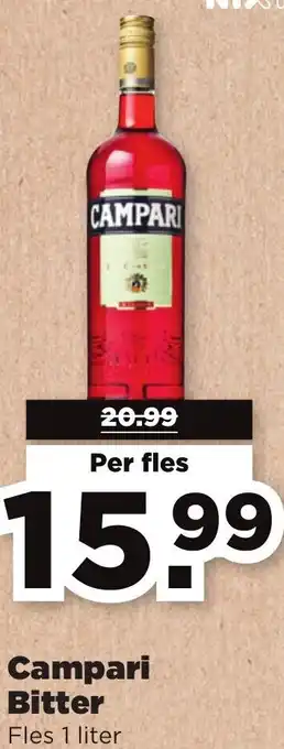 PLUS Campari Bitter 1L aanbieding