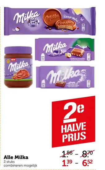 Coop Alle Milka aanbieding