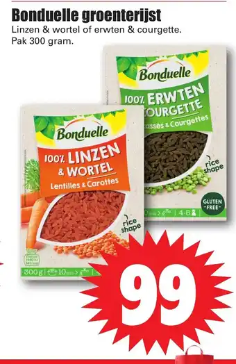 Dirk Bonduelle groenterijst pak 300 gram aanbieding