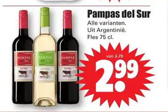 Dirk Pampas del Sur alle varianten fles 75 cl aanbieding