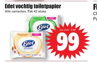 Dirk Edet vochtig toiletpapier alle varianten pak 42 stuks aanbieding