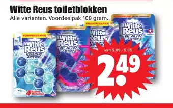 Dirk Witte Reus toiletblokken alle varianten 100 gram aanbieding