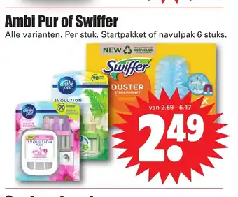 Dirk Ambi Pur of Swiffer alle varianten aanbieding