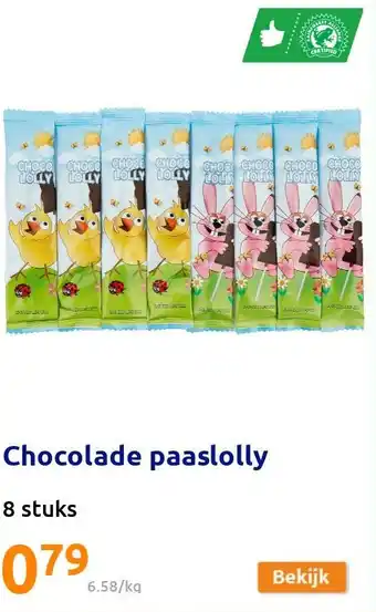 Action Chocolade paaslolly aanbieding