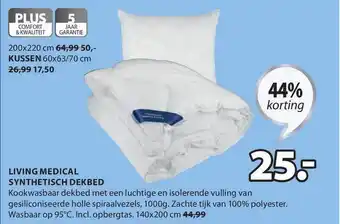 Jysk Living Medical Synthetisch Dekbed 44% Korting aanbieding