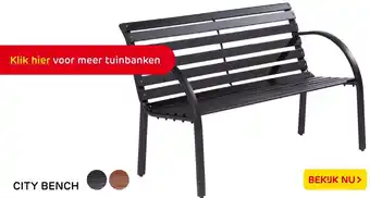 Praxis City bench aanbieding