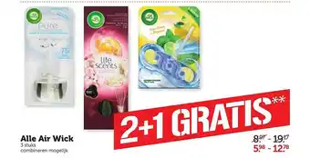 Coop Alle Air Wick 2+1 Gratis aanbieding