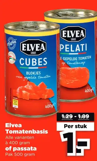 PLUS Elvea Tomatenbasis aanbieding