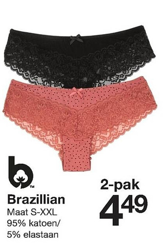 Zeeman Brazillian aanbieding