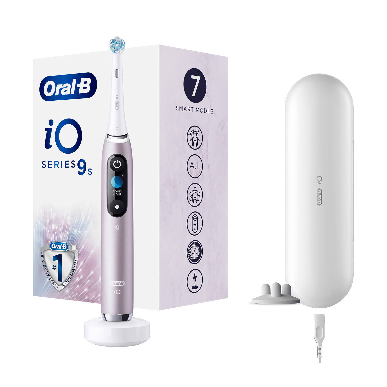 Oral-B Oral-BiO Serie 9s elektrische tandenborstel (roze) aanbieding bij  Wehkamp