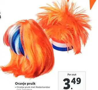 Lidl Oranje pruik aanbieding