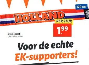 Lidl Oranje sjaal aanbieding