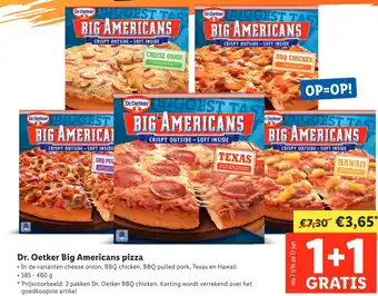 Lidl Dr. Oetker Big Americans pizza aanbieding