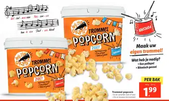 Lidl Trommel popcorn aanbieding