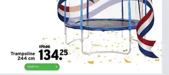 GAMMA Trampoline 244 Cm aanbieding