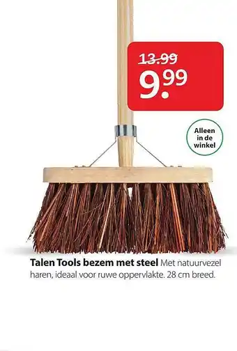 Boerenbond Talen Tools Bezem Met Steel aanbieding