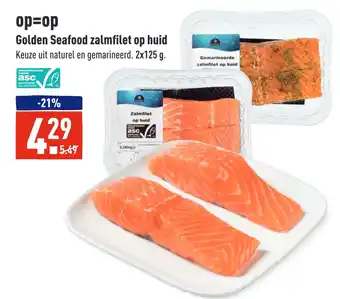 ALDI Golden Seafood zalmfilet op huid aanbieding